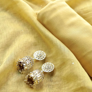 Gulnaaz – Yellow Mulmul Chanderi Unstitched Appliqué & Sequin Embroidered Suit Set