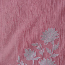 Peach Appliqué Haze – Peach Mulmul Cotton Unstitched Embroidered Suit Set