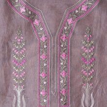 Lavender Loom Whisper – Lavender Organza Unstitched Multicolour Resham & Zari Embroidered Suit Set