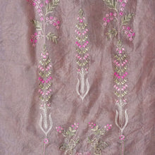 Lavender Loom Whisper – Lavender Organza Unstitched Multicolour Resham & Zari Embroidered Suit Set
