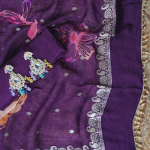 Ambeer Saaz – Purple Crepe Embroidered Party & Semi-Formal Suit Set