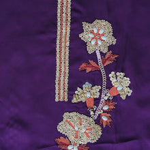 Ambeer Saaz – Purple Crepe Embroidered Party & Semi-Formal Suit Set