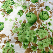 Gulbahaar – White Linen Unstitched Floral Suit Set in Green & Brown