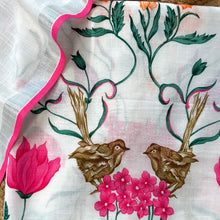 Phoolvika – White Linen Unstitched Floral Suit Set with Multicolor Print